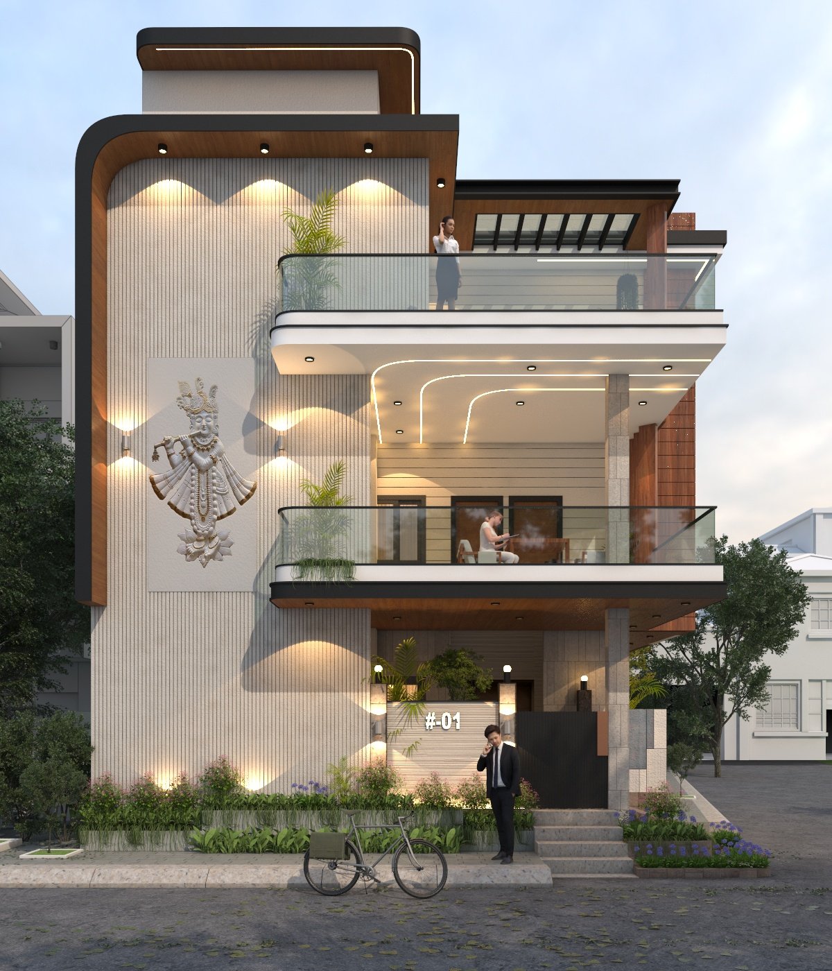 Residence at  R.G. Nagar
